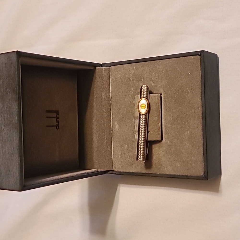 Vintage Alfred Dunhill necktie bar clip